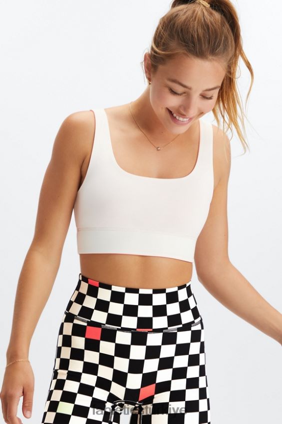 tr Fabletics kadınlar harlyn midi orta etkili spor sutyeni turuncu alev/ipek 40R06B1854