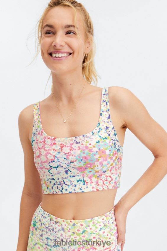 tr Fabletics kadınlar harlyn ters çevrilebilir midi orta etkili spor sutyeni patchwork papatya/mermer pembesi 40R06B1852