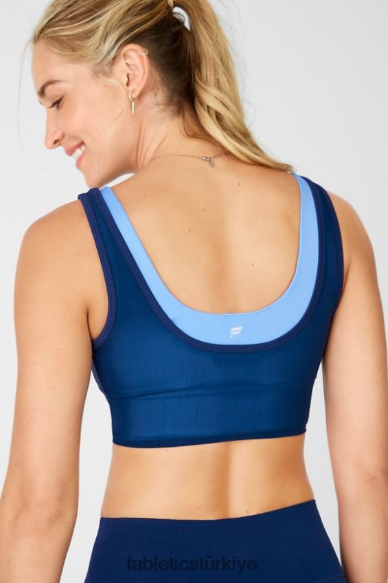 tr Fabletics kadınlar çift ​​katmanlı sutyen donanma/yat limanı 40R06B1923