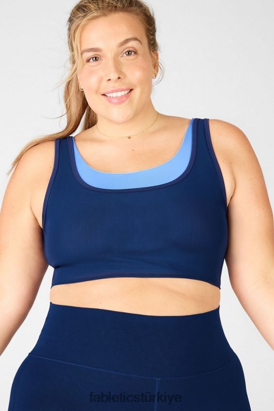 tr Fabletics kadınlar çift ​​katmanlı sutyen donanma/yat limanı 40R06B1924