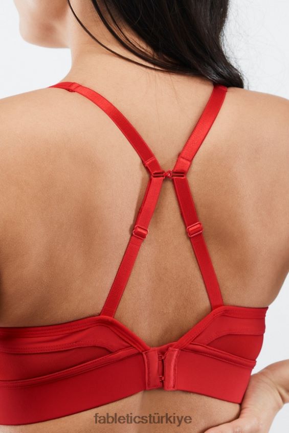 tr Fabletics kadınlar khloe orta etkili spor sutyeni kırmızı elma 40R06B1893