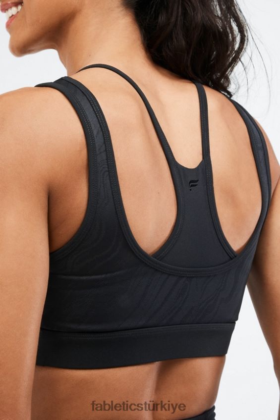 tr Fabletics kadınlar kira orta etkili spor sutyeni siyah 40R06B1896