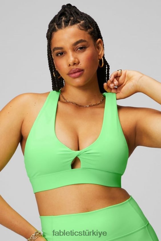 tr Fabletics kadınlar oasis twist sporcu sütyeni 104 nane parıltısı neon 40R06B1697