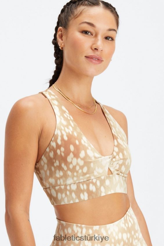 tr Fabletics kadınlar oasis twist sporcu sütyeni 107 benekli geyik 40R06B1709