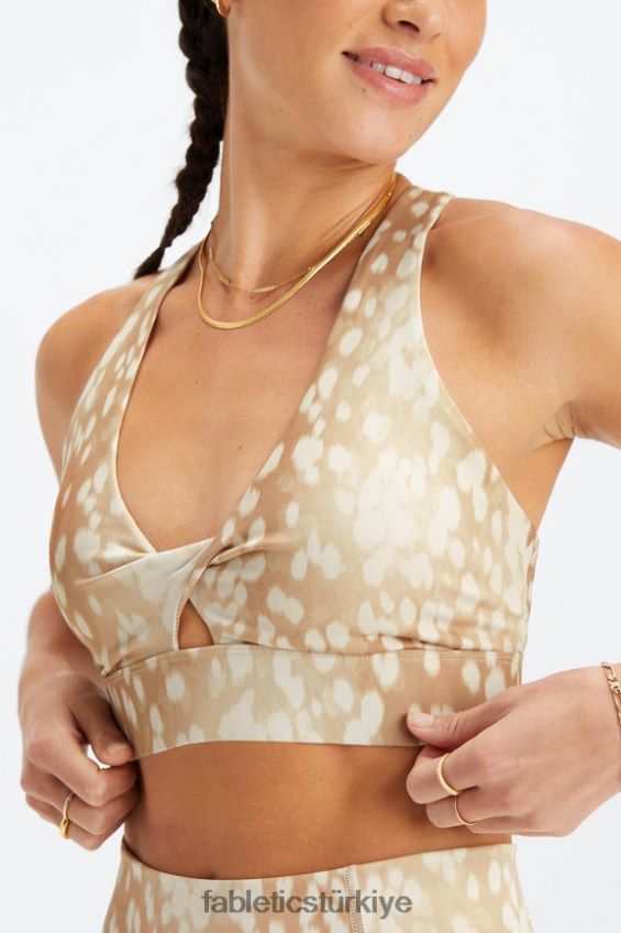 tr Fabletics kadınlar oasis twist sporcu sütyeni 107 benekli geyik 40R06B1709