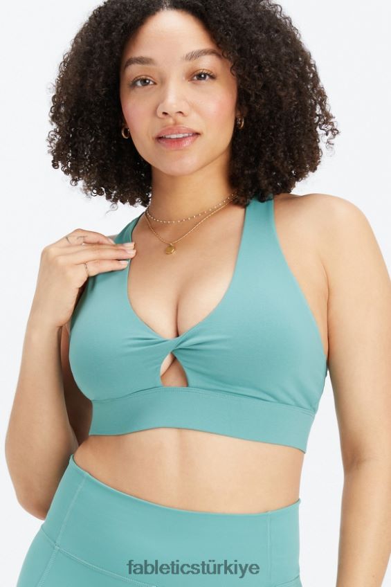 tr Fabletics kadınlar oasis twist sporcu sütyeni 107 kutup dalgası 40R06B1711