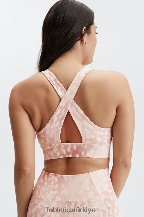 tr Fabletics kadınlar oasis twist sporcu sütyeni 108 kum benekli 40R06B1718
