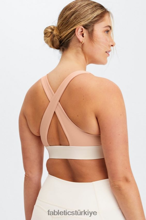 tr Fabletics kadınlar oasis twist sporcu sütyeni 108 pembe renk tonu/ak balıkçıl 40R06B1717