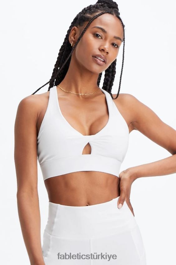 tr Fabletics kadınlar oasis twist sporcu sütyeni 109 parlak beyaz 40R06B1721