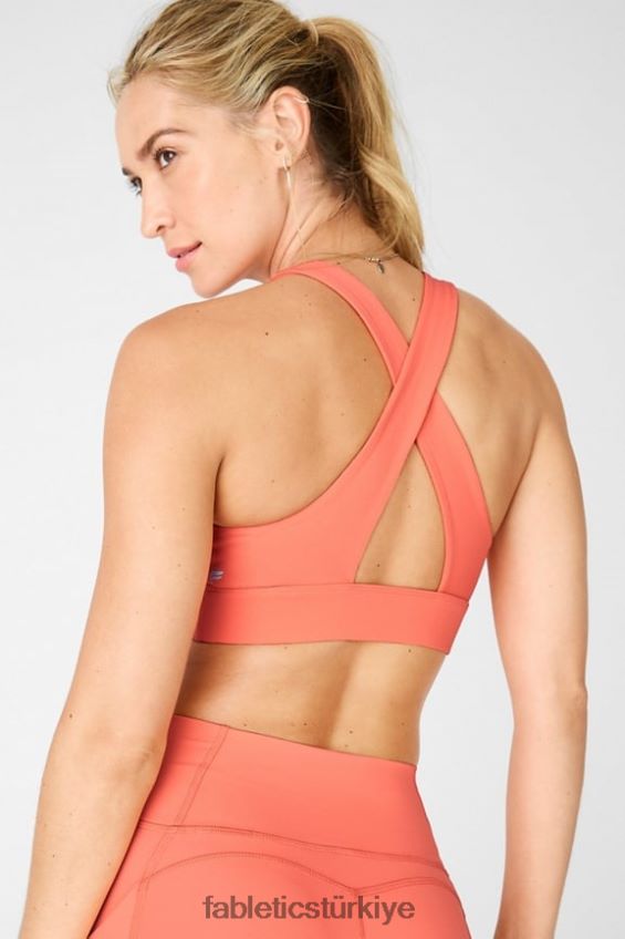 tr Fabletics kadınlar oasis twist sporcu sütyeni 111 mercan pus 40R06B1731