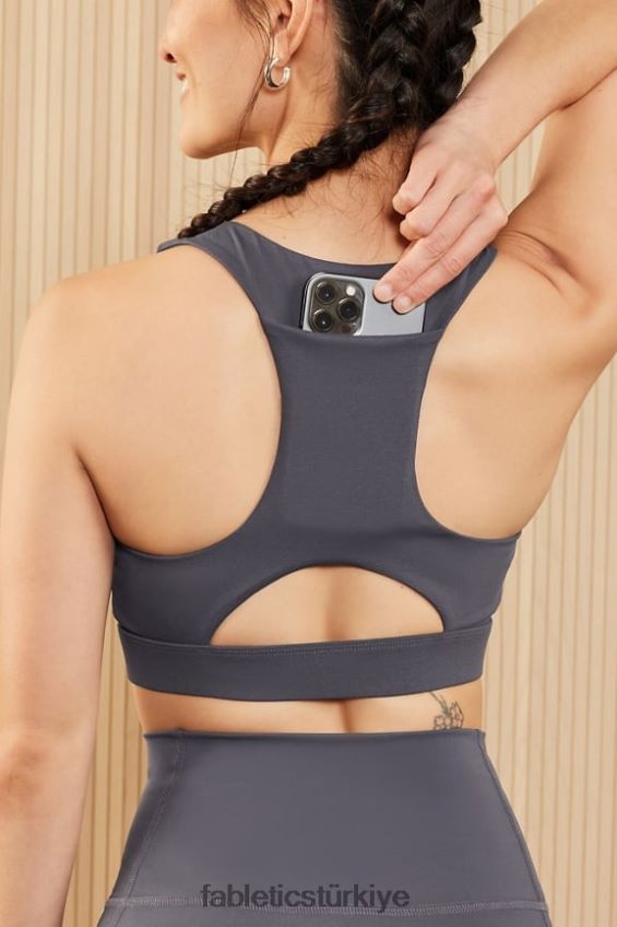 tr Fabletics kadınlar on-the-go midi orta etkili spor sutyeni 126 kalaylı 40R06B1819