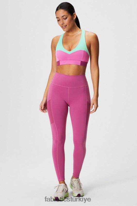 tr Fabletics kadınlar on-the-go midi orta etkili spor sutyeni 127 puslu körfez/pembe pop/pembe yanaklar 40R06B1824