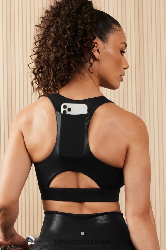 tr Fabletics kadınlar on-the-go midi orta etkili spor sutyeni 127 siyah sis folyosu 40R06B1820