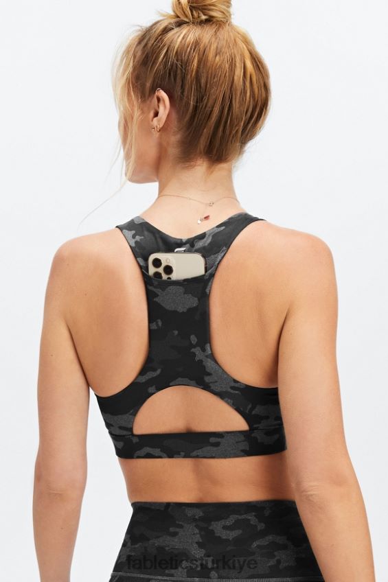 tr Fabletics kadınlar on-the-go midi orta etkili spor sutyeni 128 kömür kamuflajı 40R06B1829