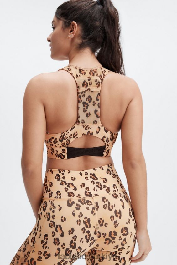 tr Fabletics kadınlar on-the-go midi orta etkili spor sutyeni 128 çöl leoparı 40R06B1828