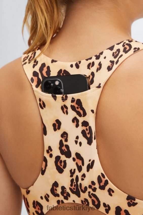 tr Fabletics kadınlar on-the-go midi orta etkili spor sutyeni 129 çöl leoparı 40R06B1832