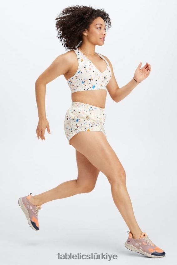 tr Fabletics kadınlar on-the-go midi orta etkili spor sutyeni 129 mozaik/yansıtıcı logo 40R06B1830