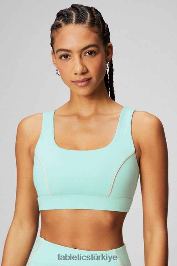 tr Fabletics kadınlar orta etkili borulu spor sutyeni puslu körfez/şeftali öpücüğü 40R06B1817