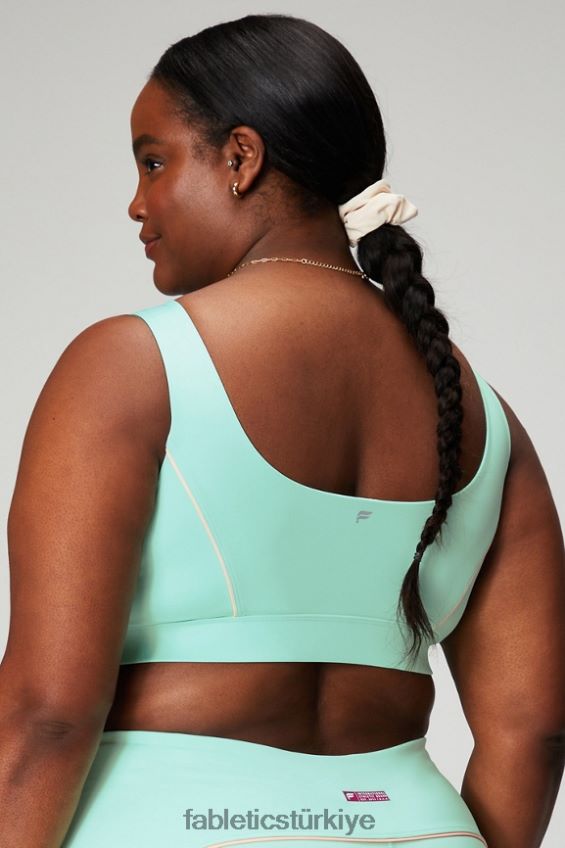 tr Fabletics kadınlar orta etkili borulu spor sutyeni puslu körfez/şeftali öpücüğü 40R06B1818