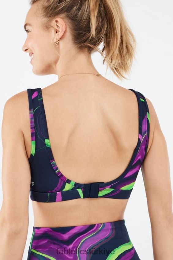tr Fabletics kadınlar rivka orta etkili spor sutyeni pus dalgası 40R06B1891