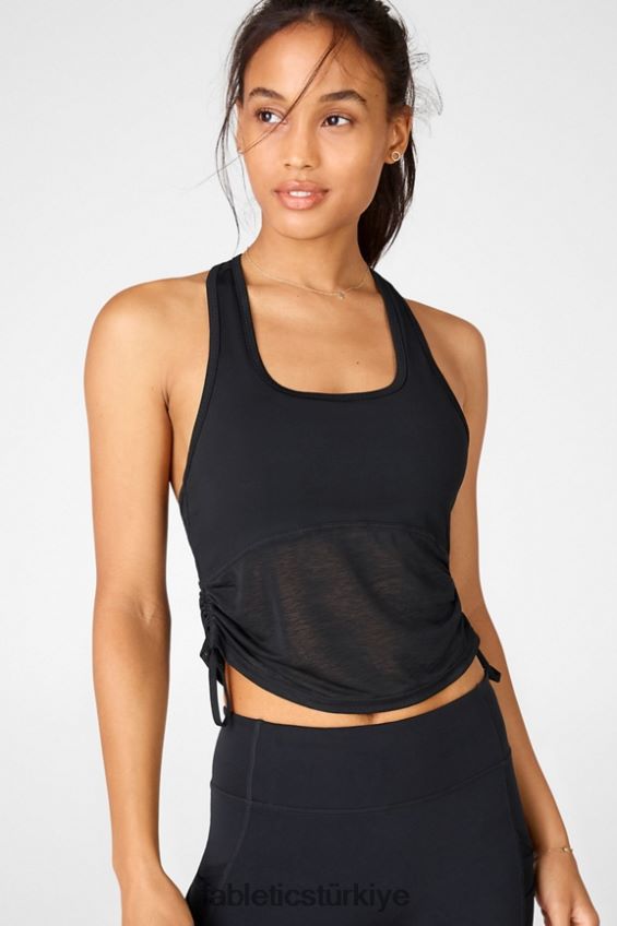 tr Fabletics kadınlar ryan midi logolu spor sutyeni siyah logo 40R06B1927