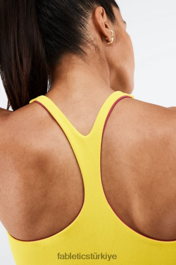 tr Fabletics kadınlar simone sculptknit çift taraflı spor sutyeni ayçiçeği/çok dut 40R06B1864