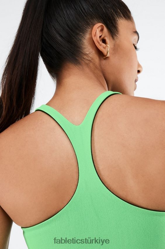 tr Fabletics kadınlar simone sculptknit çift taraflı spor sutyeni siyah/bahar yaprağı 40R06B1863