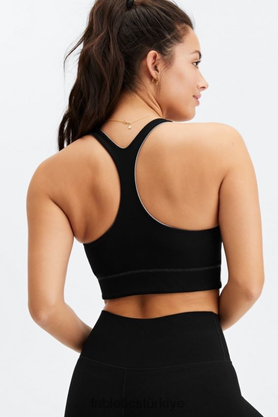 tr Fabletics kadınlar simone sculptknit tersinir spor sutyeni yağmur bulutu/siyah 40R06B1860