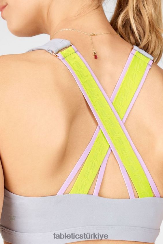 tr Fabletics kadınlar vera orta etkili spor sutyeni pus grisi/citron/gök moru 40R06B1931