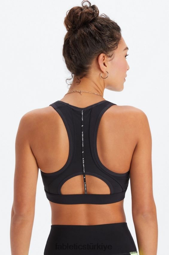 tr Fabletics kadınlar belle racerback yüksek etkili spor sütyeni siyah 40R06B1396