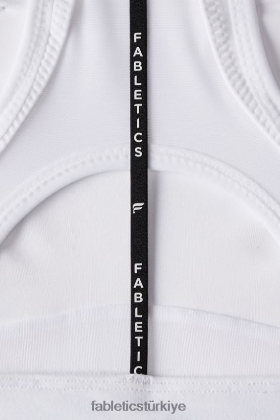 tr Fabletics kadınlar belle racerback yüksek etkili spor sutyeni klasik beyaz 40R06B1393