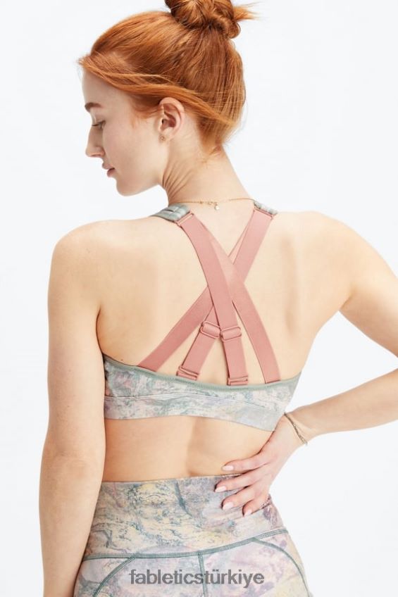 tr Fabletics kadınlar belle yüksek etkili spor sutyeni ay kayası/pembe kanyon 40R06B1401