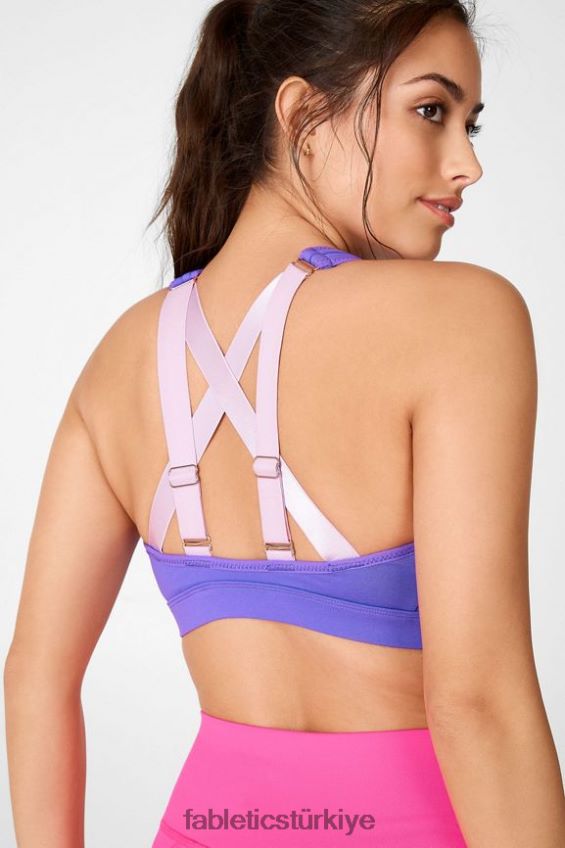tr Fabletics kadınlar belle yüksek etkili spor sutyeni elektrik menekşesi/gökyüzü moru 40R06B1413