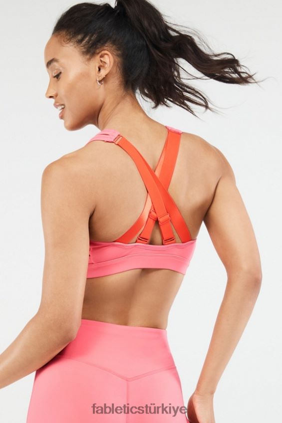 tr Fabletics kadınlar belle yüksek etkili spor sutyeni gün batımı/şenlik ateşi 40R06B1408