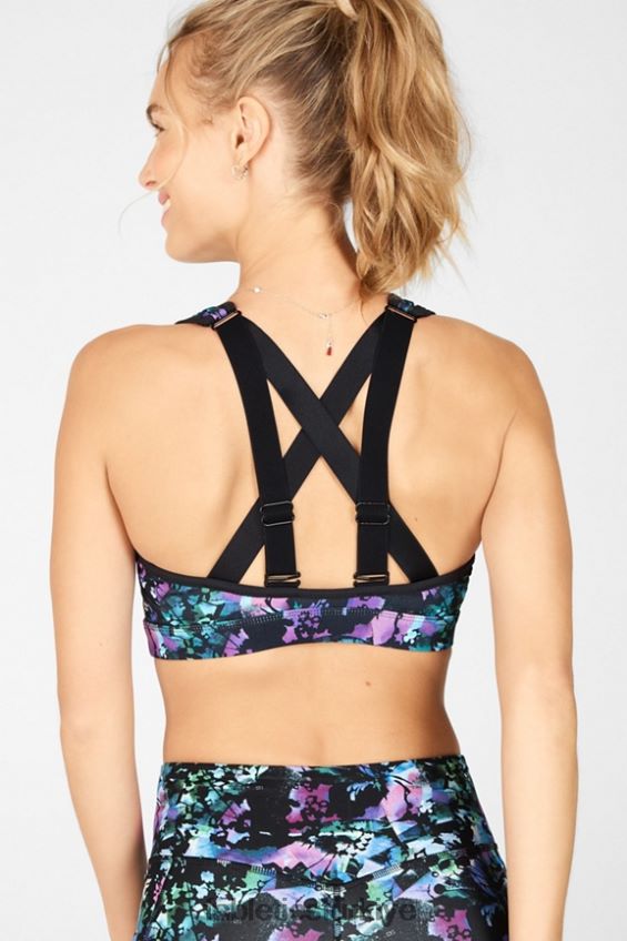tr Fabletics kadınlar belle yüksek etkili spor sutyeni grafiti çiçekli/siyah 40R06B1409