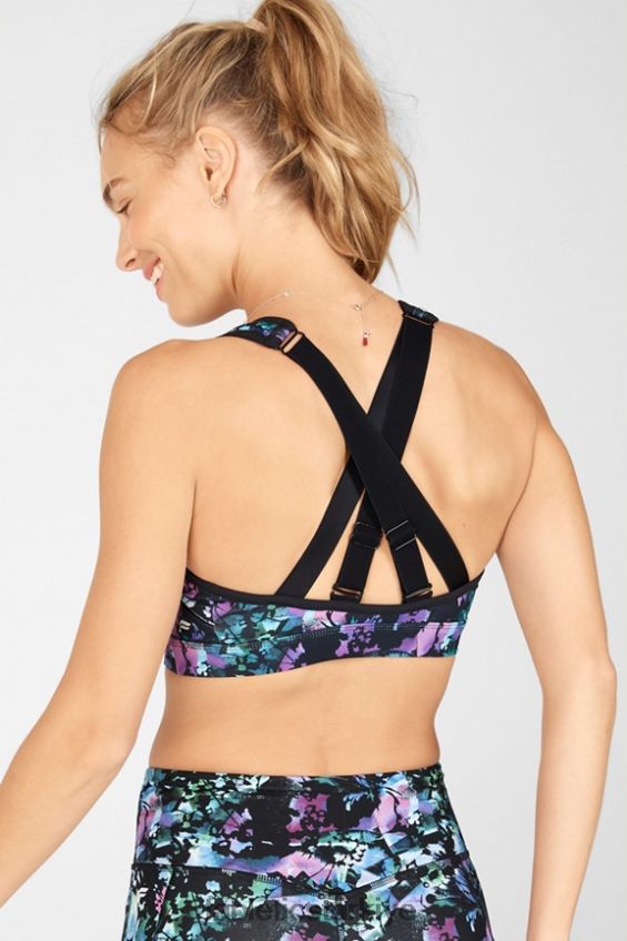 tr Fabletics kadınlar belle yüksek etkili spor sutyeni grafiti çiçekli/siyah 40R06B1409