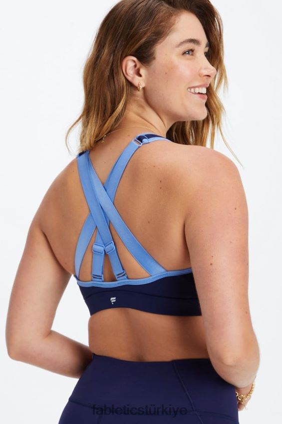 tr Fabletics kadınlar belle yüksek etkili spor sutyeni koyu lacivert/peygamber çiçeği 40R06B1400
