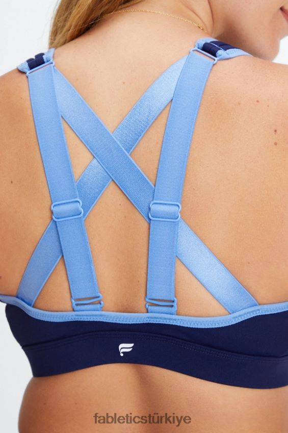 tr Fabletics kadınlar belle yüksek etkili spor sutyeni koyu lacivert/peygamber çiçeği 40R06B1400
