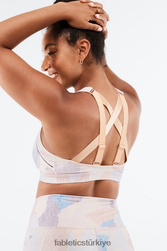 tr Fabletics kadınlar belle yüksek etkili spor sutyeni kurak/ılık kum 40R06B1407
