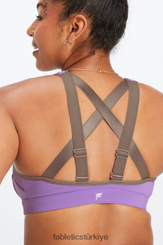 tr Fabletics kadınlar belle yüksek etkili spor sutyeni ultraviyole/söğüt kabuğu 40R06B1399