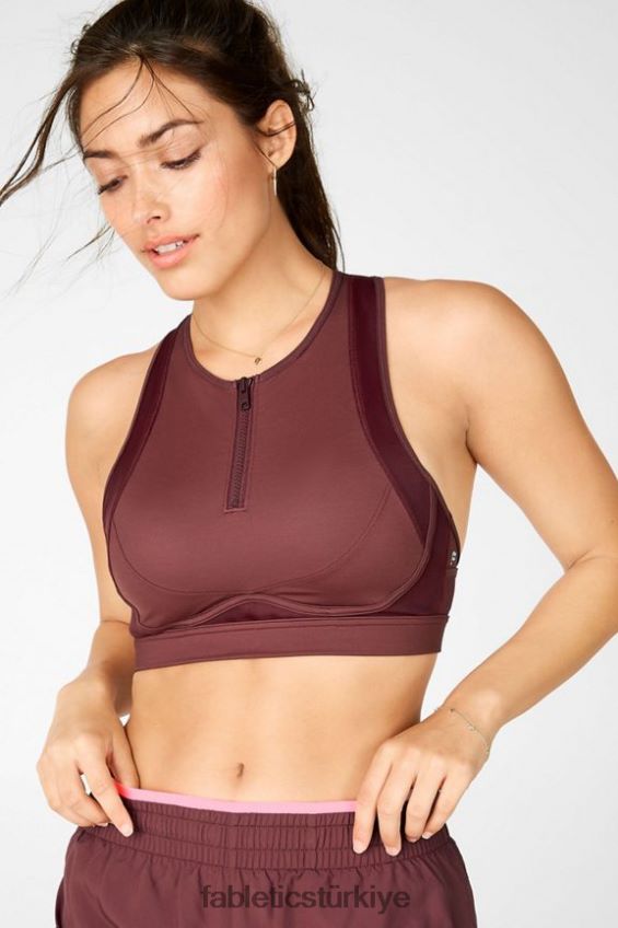 tr Fabletics kadınlar blare fermuarlı ön yüksek etkili spor sutyeni pas 40R06B1448