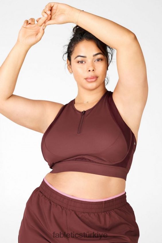 tr Fabletics kadınlar blare fermuarlı ön yüksek etkili spor sutyeni pas 40R06B1449