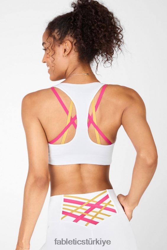 tr Fabletics kadınlar boost yüksek etkili spor sutyeni beyaz/peluş pembe çoklu 40R06B1439