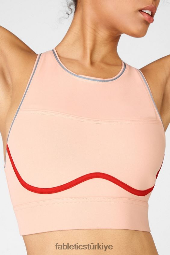 tr Fabletics kadınlar brynn yüksek etkili spor sutyeni ii sandal ağacı/hurma/yansıtıcı gümüş 40R06B1435