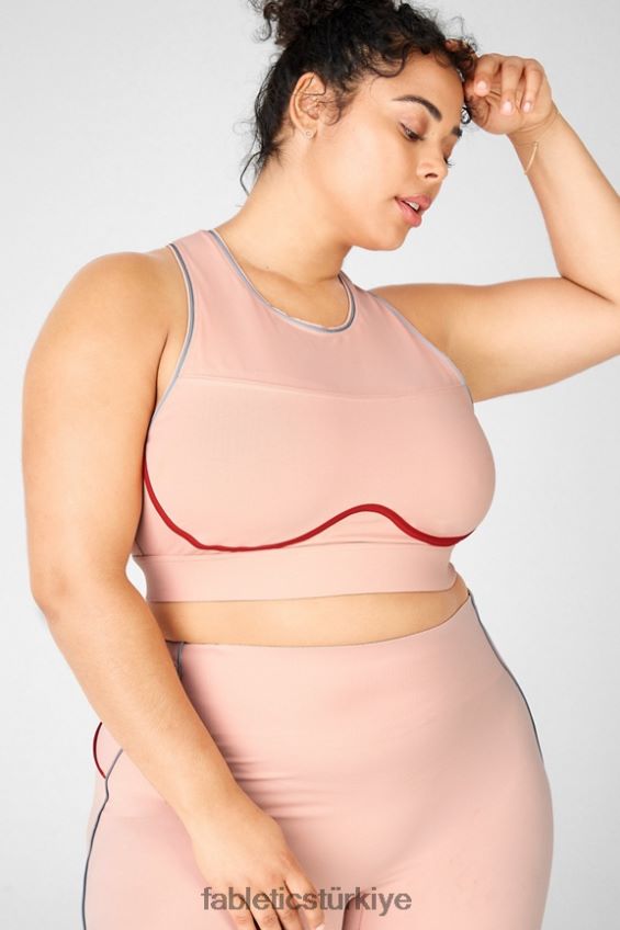 tr Fabletics kadınlar brynn yüksek etkili spor sutyeni ii sandal ağacı/hurma/yansıtıcı gümüş 40R06B1436