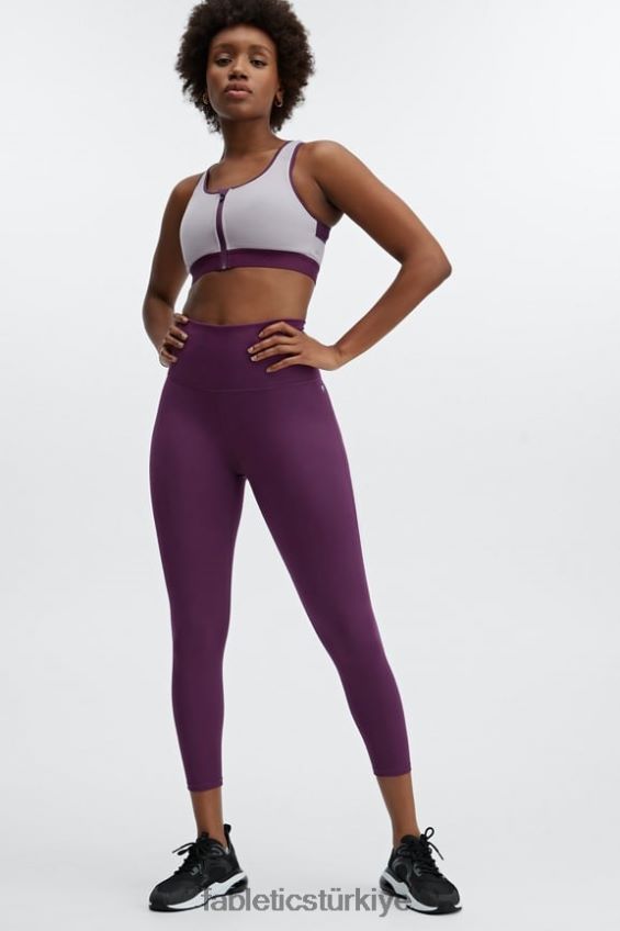 tr Fabletics kadınlar elsie yüksek etkili önü fermuarlı spor sütyeni gri menekşe/koyu patlıcan 40R06B1422