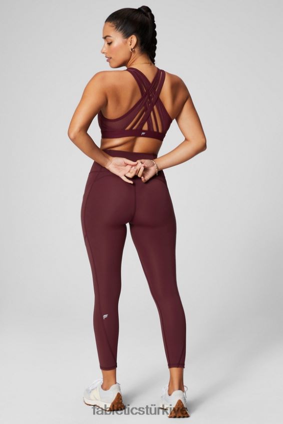 tr Fabletics kadınlar faye yüksek etkili spor sutyeni merlot 40R06B1388