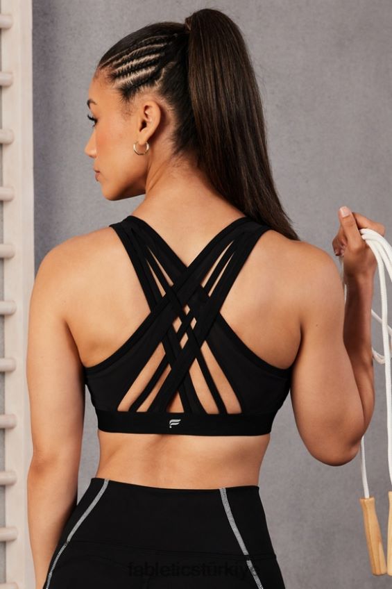 tr Fabletics kadınlar faye yüksek etkili spor sutyeni siyah 40R06B1385