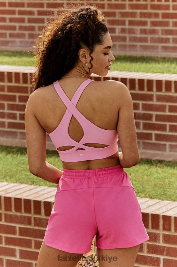 tr Fabletics kadınlar sıçrama yapmayan spor sutyeni 89 pembe haşhaş 40R06B1335