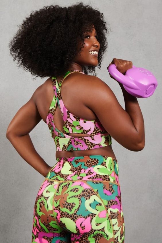 tr Fabletics kadınlar sıçrama yapmayan spor sutyeni 91 tropikal vaha 40R06B1342